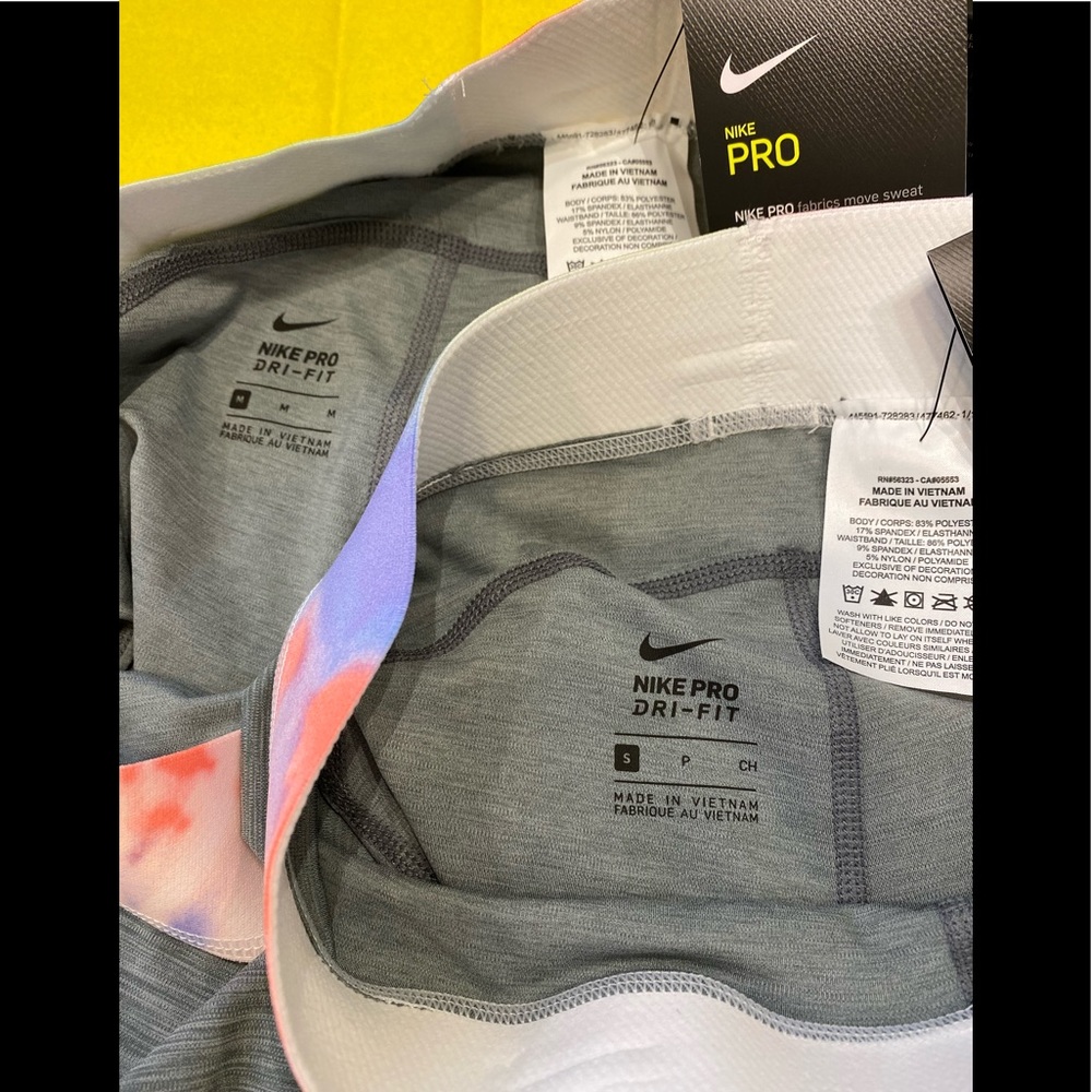 Women's 3" Tie-Dye Shorts Nike Pro sustainable NEW - Picture 11 of 11